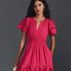 Anthropologie Cutwork Somerset Dress size S
